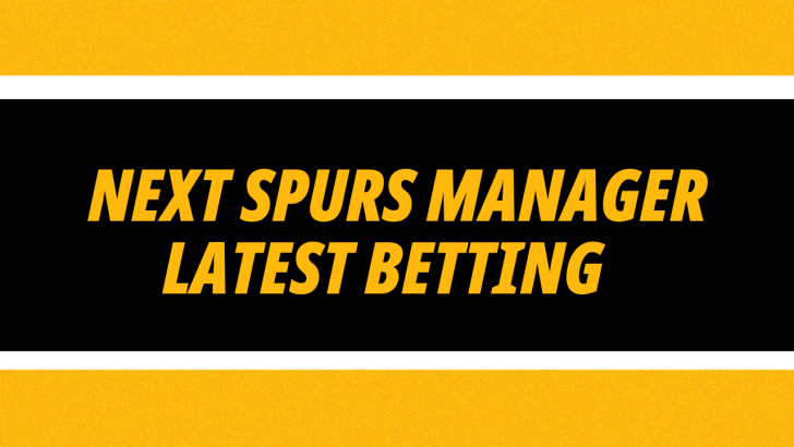 Next Tottenham manager latest prices